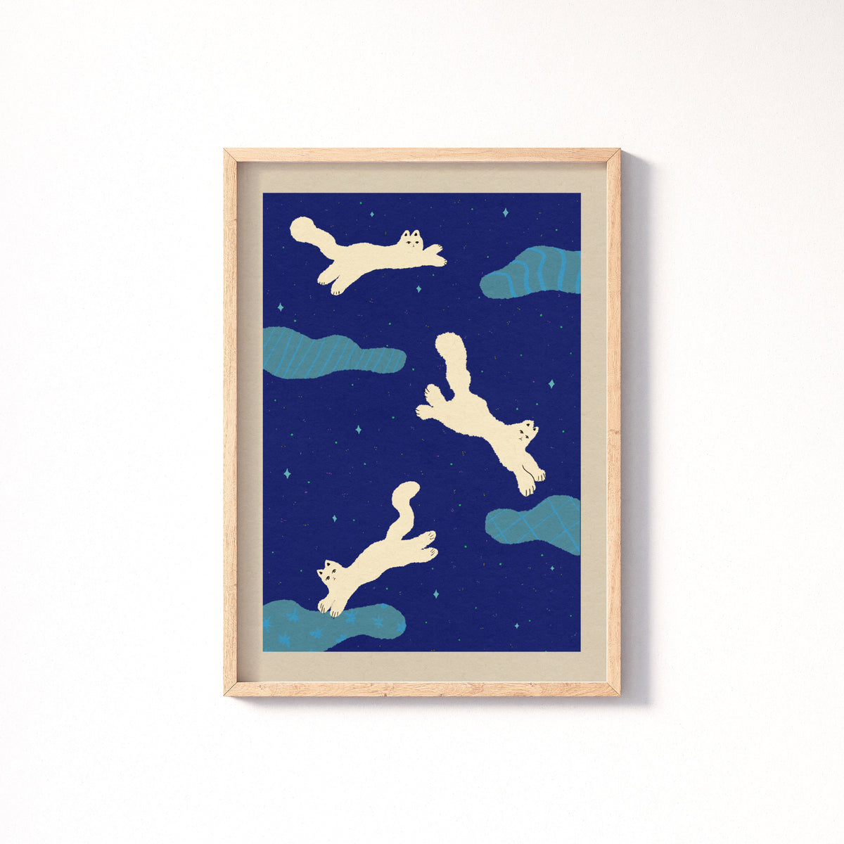 Cloud Jumpers Art Print